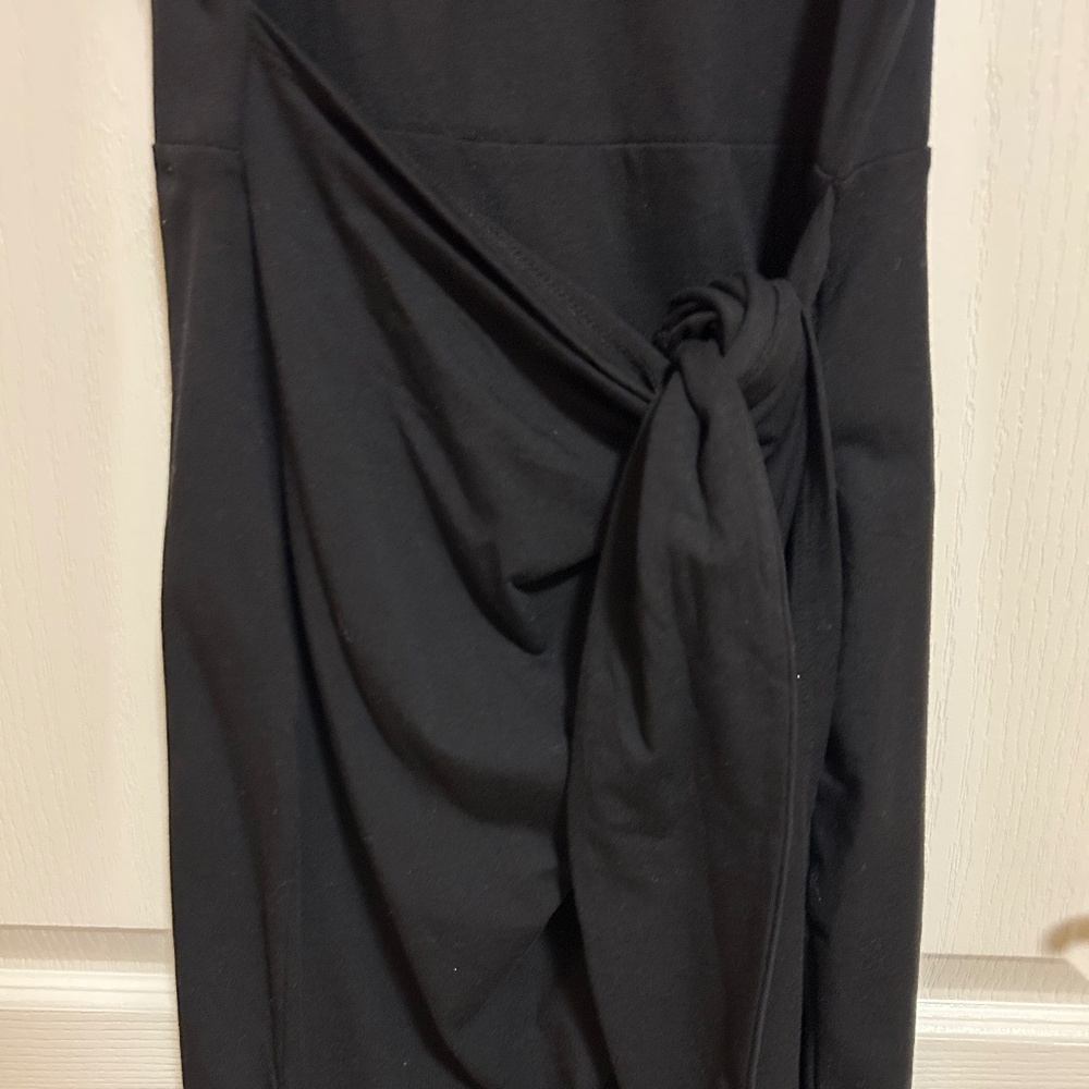 NWOT! Women's A New Day Black T-Shirt Wrap Dress - X-SMALL - Picture 2 of 9